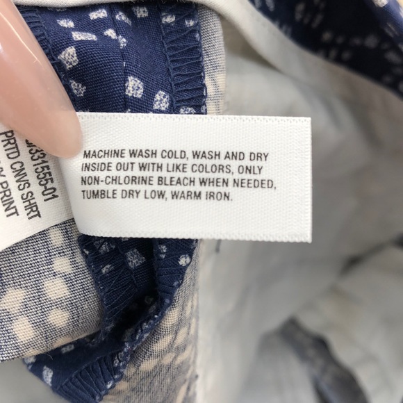 GAP Navy & White Printed Flat Front Shorts - Picture 6 of 6